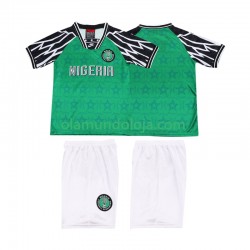 Camisola Nigéria 1995 Retro Criança Equipamento Primeiro Manga Curta
